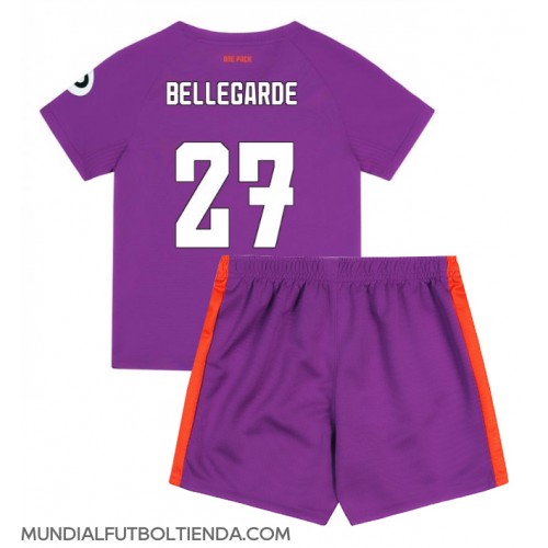 Camiseta Wolves Jean-Ricner Bellegarde #27 Tercera Equipación Replica 2024-25 para niños mangas cortas (+ Pantalones cortos)